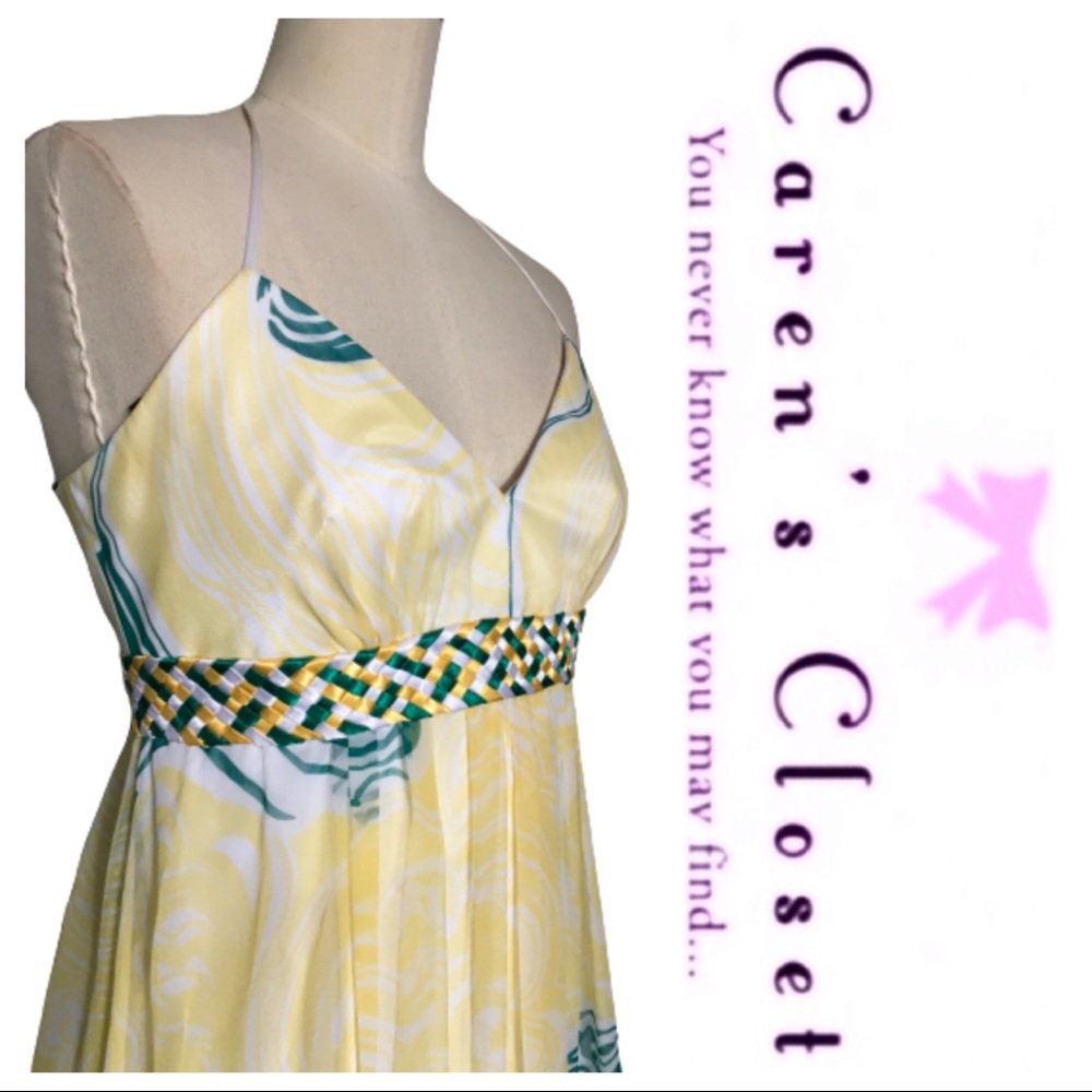 NWOT Laundry Silk Print Halter Maxi Dress. - Picture 5 of 7